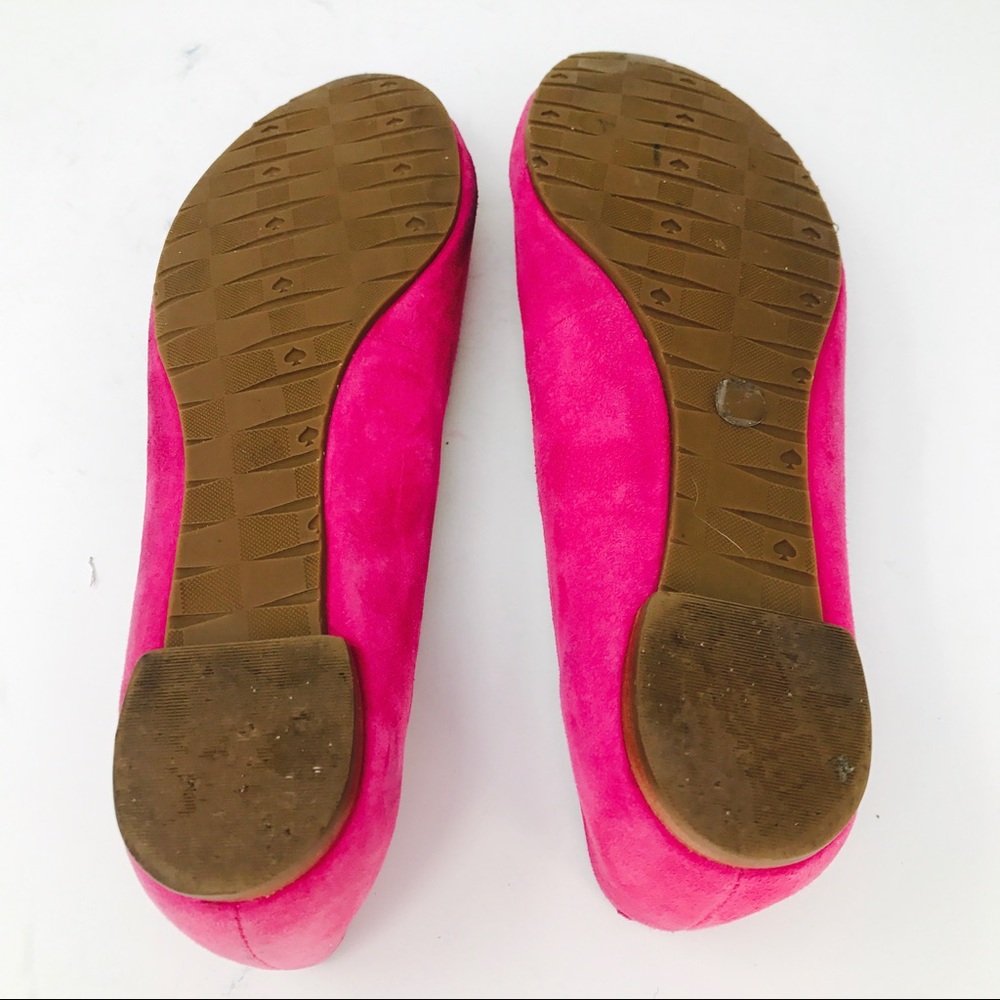 Kate Spade Pink Embellished Ballet Flats Shoes - Picture 6 of 6